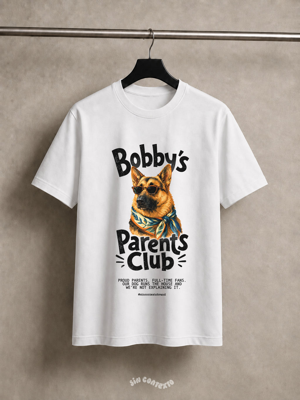 Playera Dog Parent's Club 100% personalizado