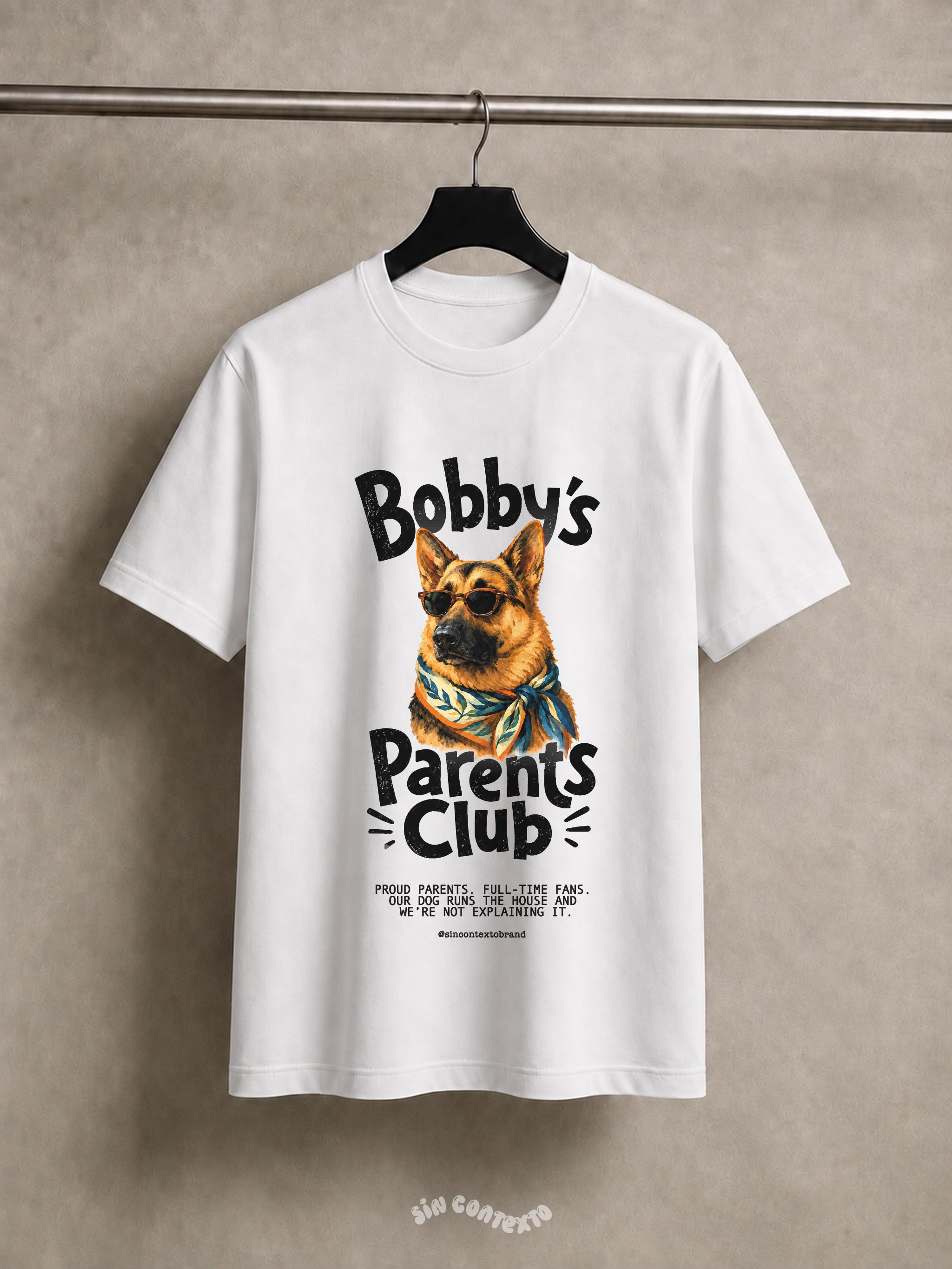 Playera Dog Parent's Club 100% personalizado