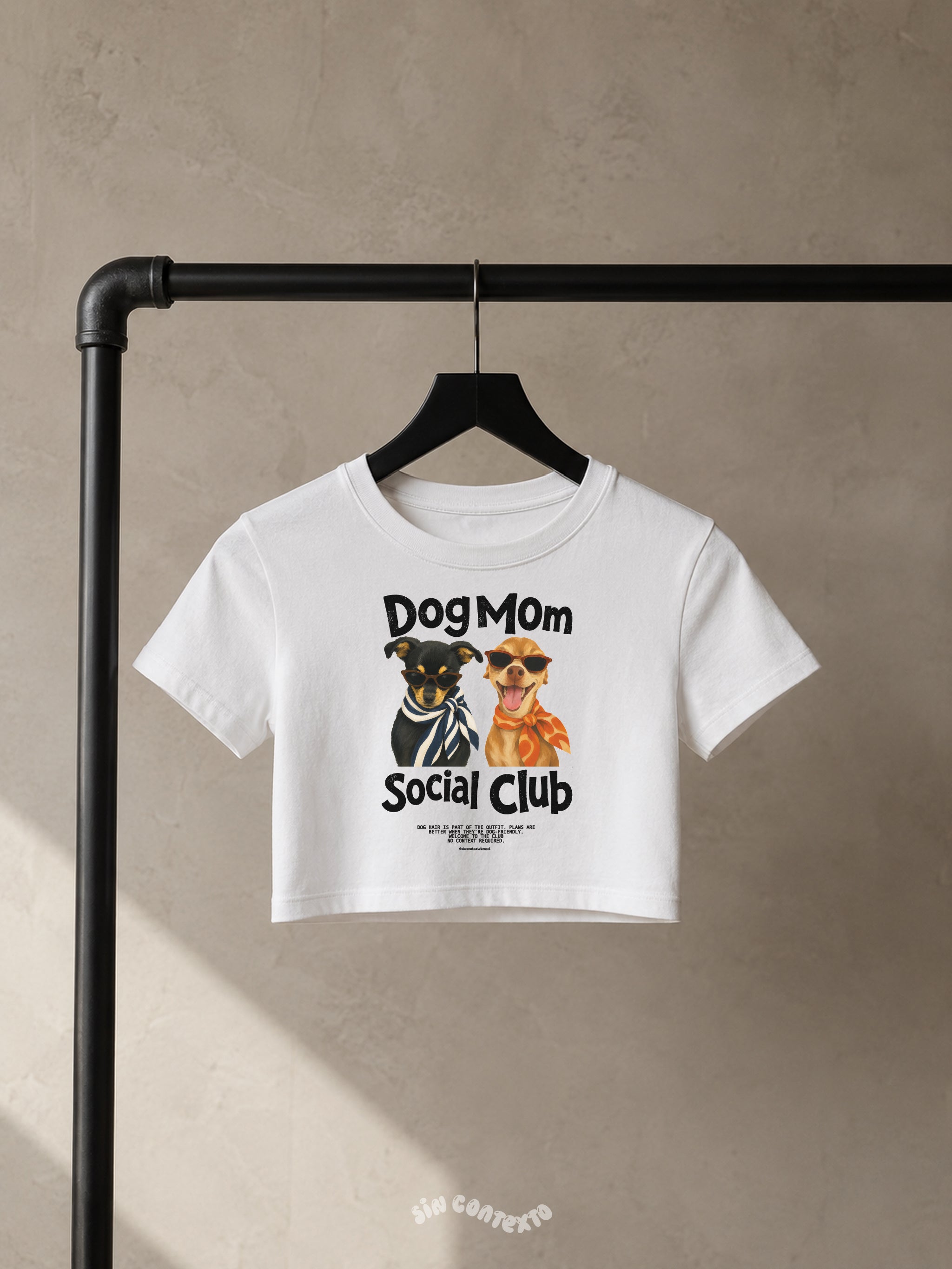 Playera Dog Mom Social Club 100% personalizado