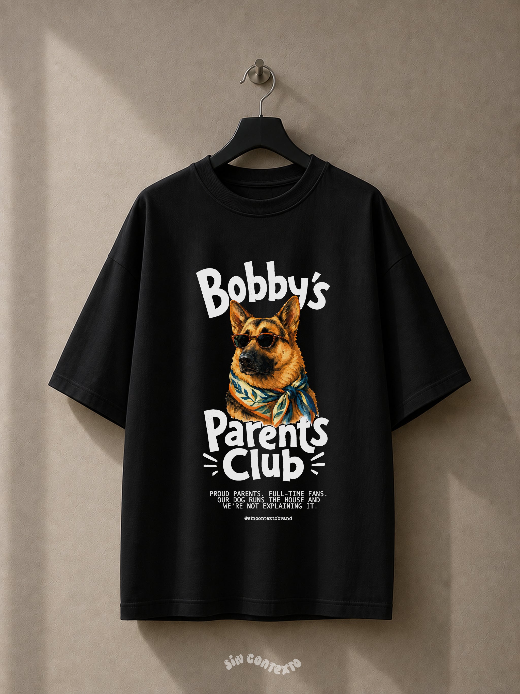 Playera Dog Parent's Club 100% personalizado