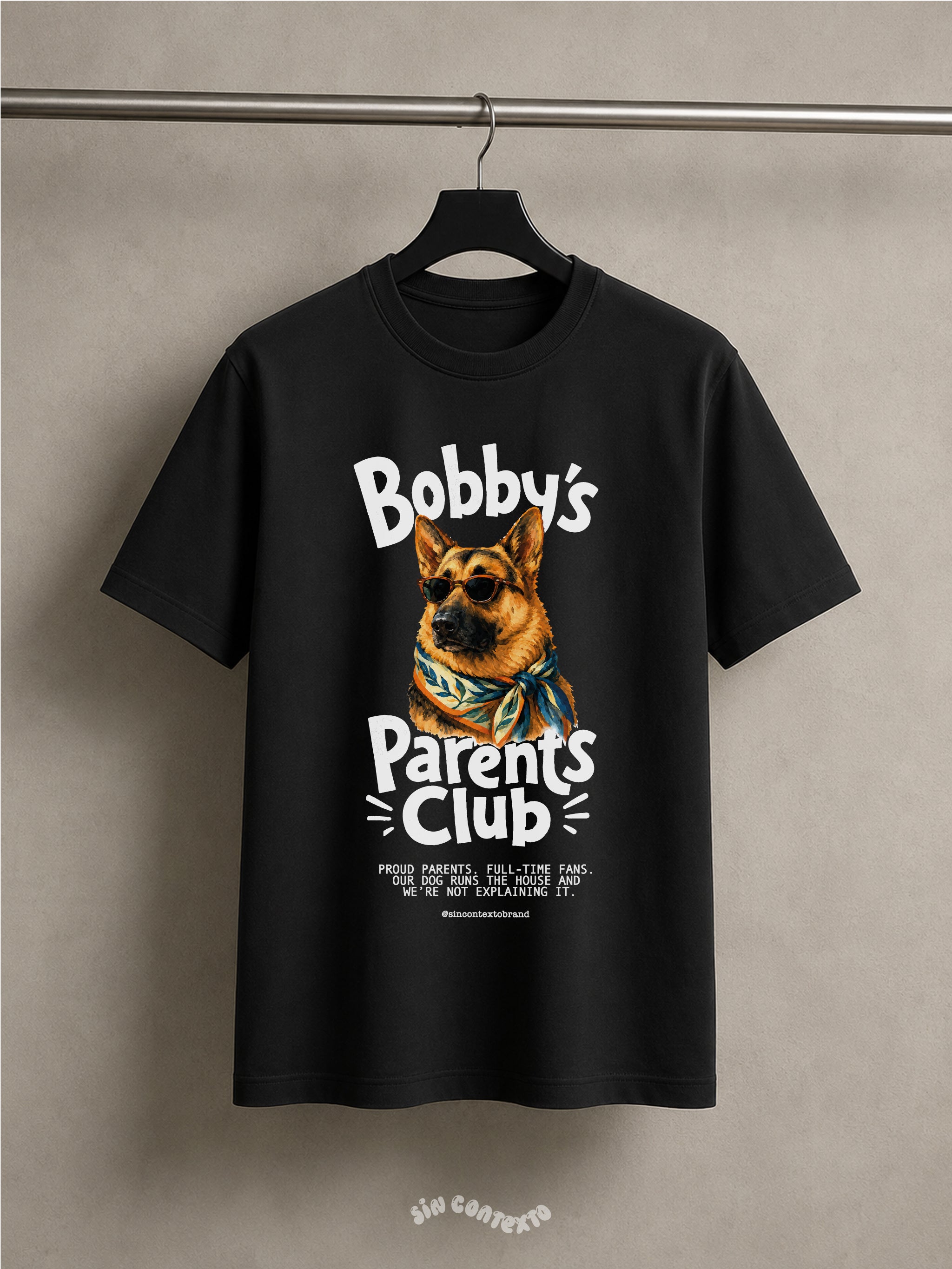Playera Dog Parent's Club 100% personalizado