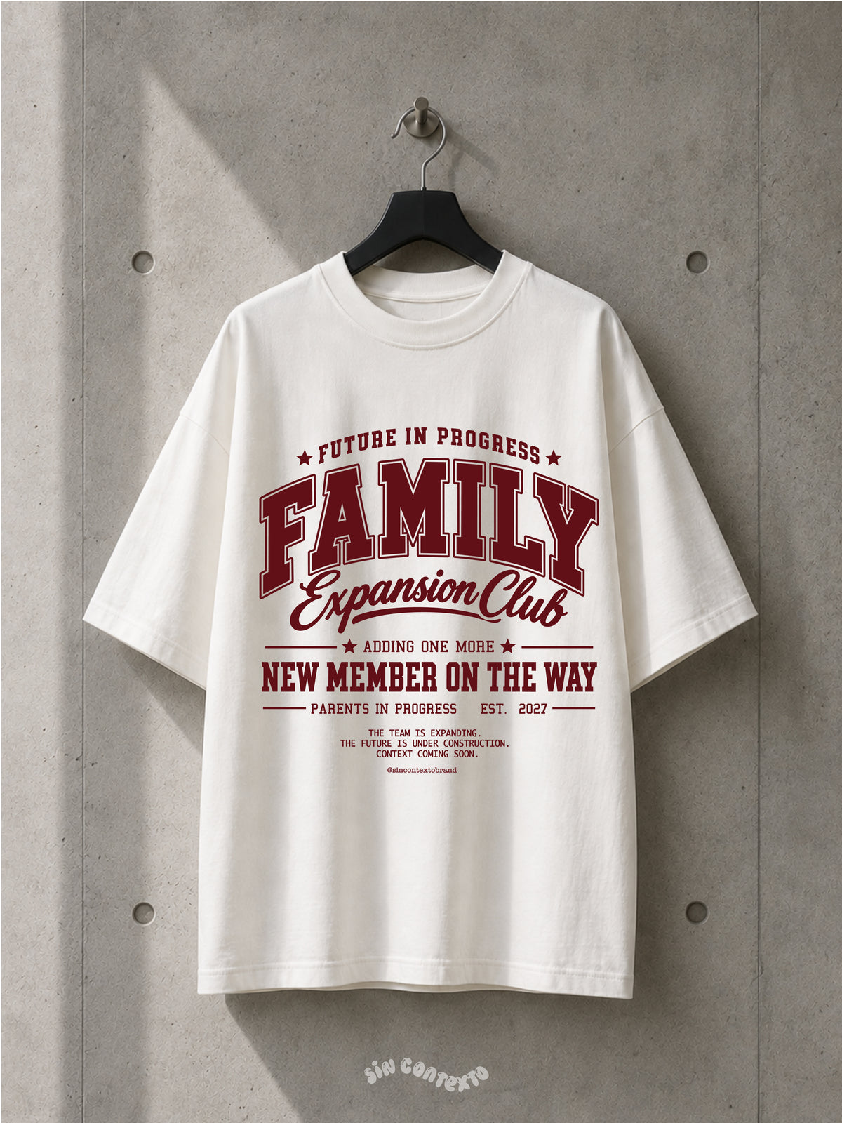 Playera 100% personalizada "Anuncio Familiar"