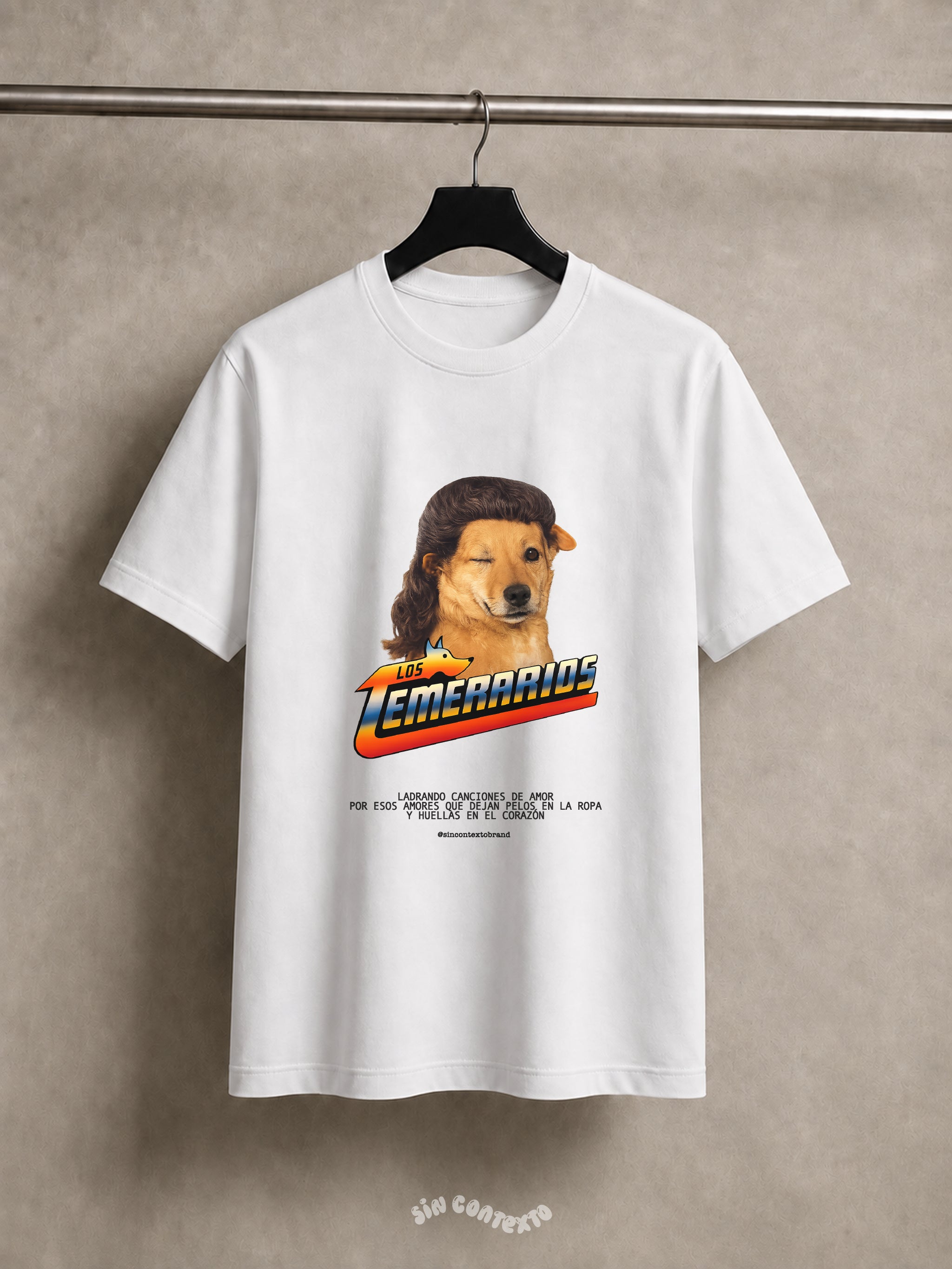 Playera Perrito Temerario 100% personalizado