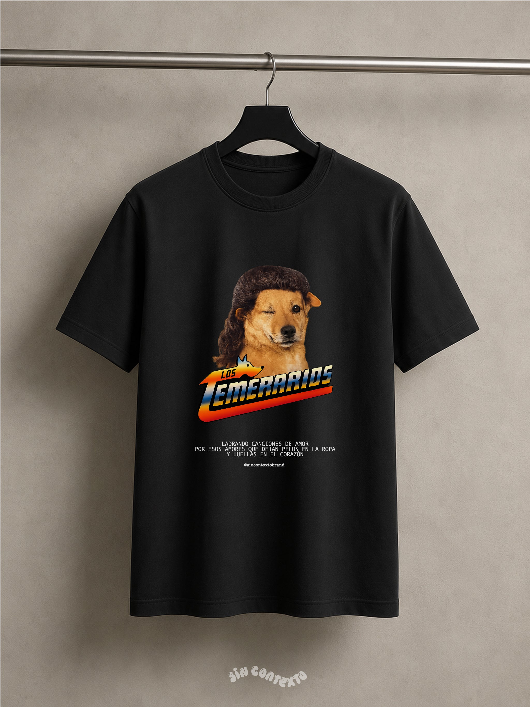 Playera Perrito Temerario 100% personalizado