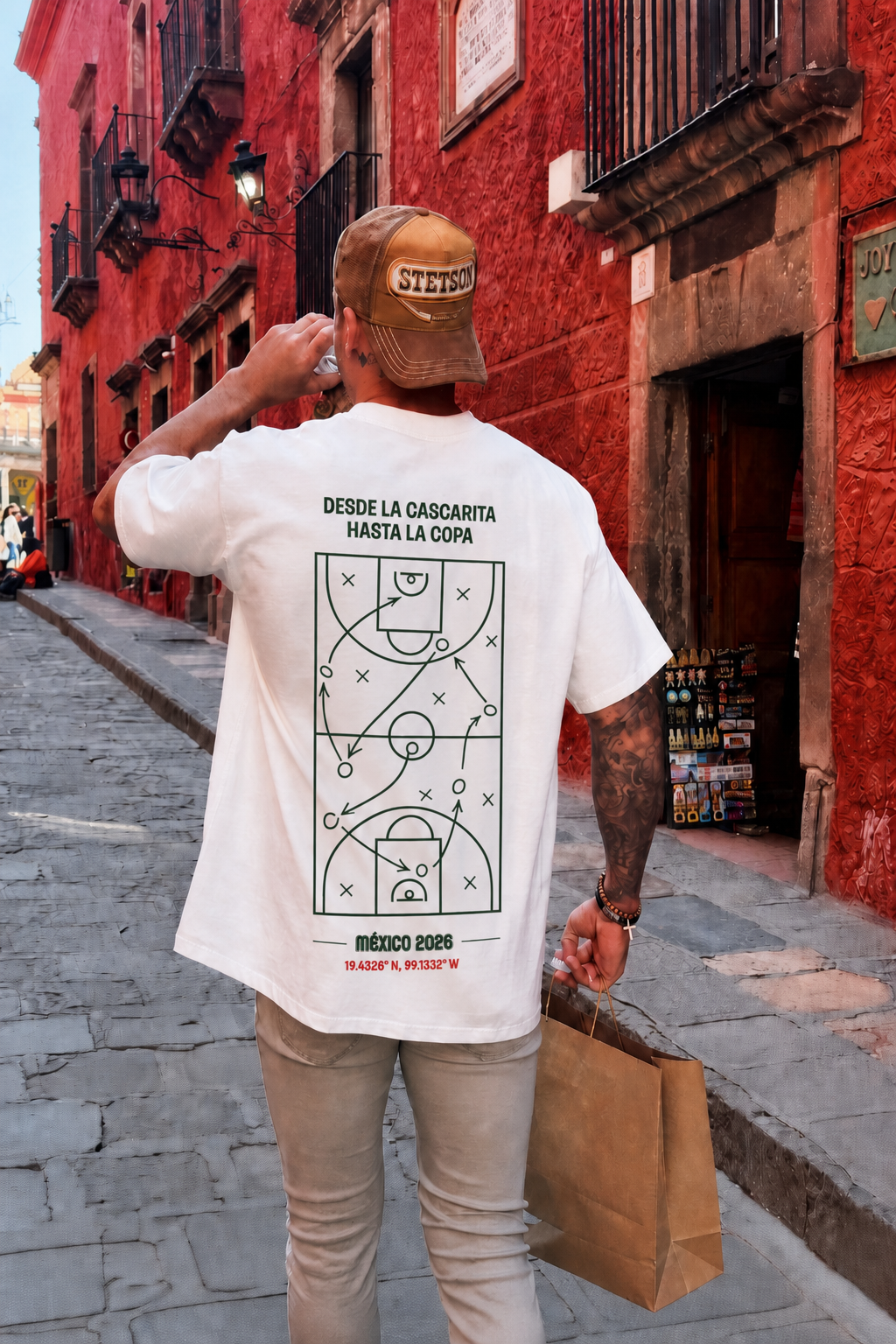Playera Edición Mundial México 2026 Diseño Cancha