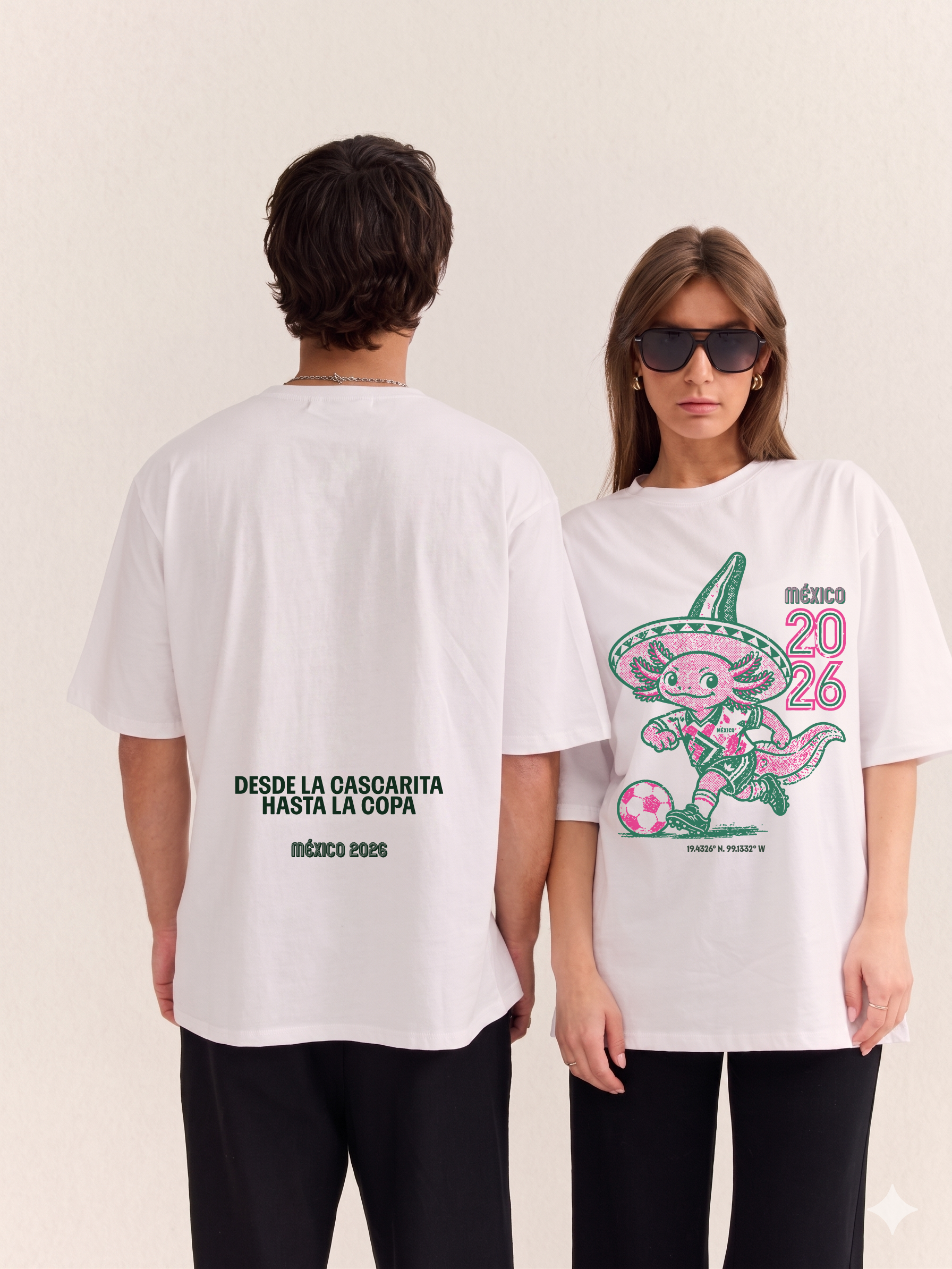 Playera Edición Mundial México 2026 Diseño Ajolote